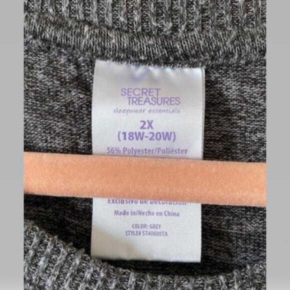 Grey "Cuddles & Coffee" Long Sleeve Lounge Top - Picture 3 of 3